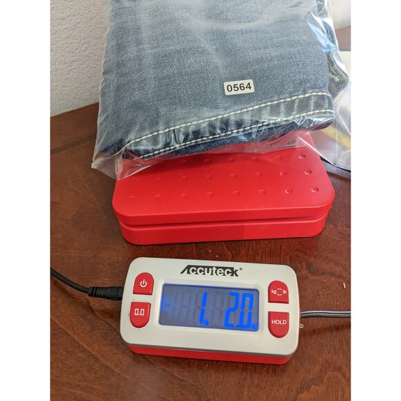 Vigoss The Chelsea Capri Jeans 1 Blue W29 L19 Thick Stitching Straight Leg Denim - Picture 11 of 12